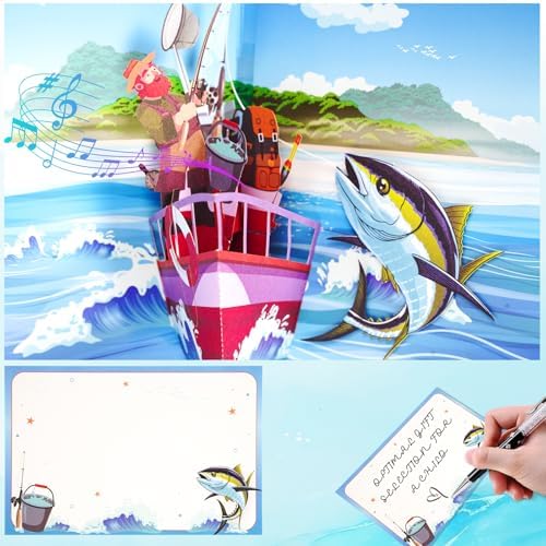 Father's Day shaking fish card keepsake