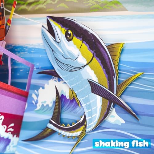Funny fishing card with music
