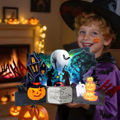 Halloween Card – 3D Pop-Up with Music & Lights
