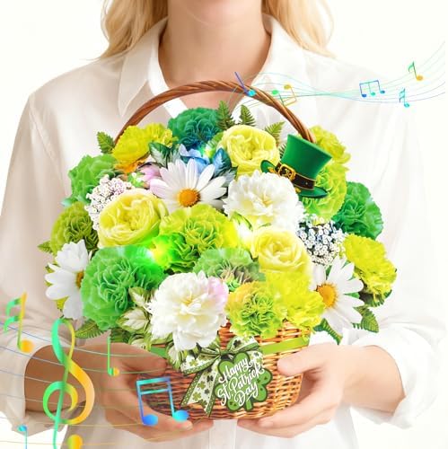 St Patrick basket card for women and kids
