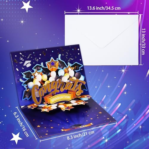 Graduation Card – 3D Pop-Up with Music & Lights