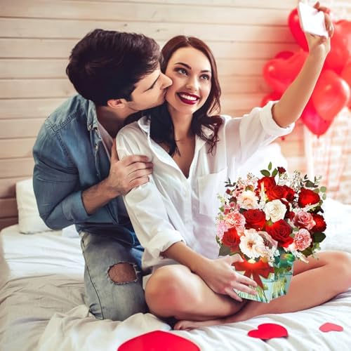 Anniversary rose card for her