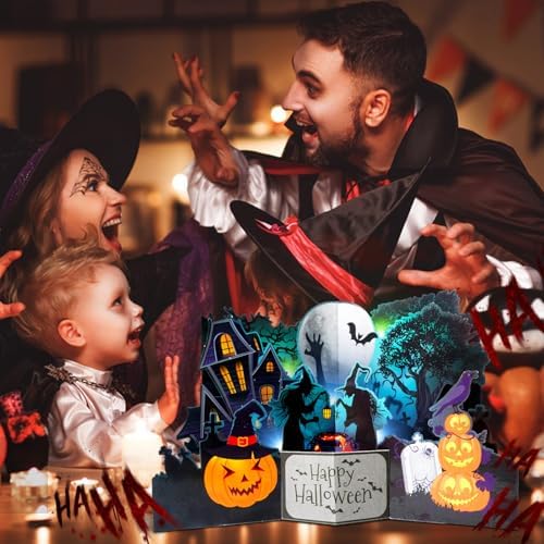 Halloween Card – 3D Pop-Up with Music & Lights