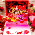 Valentine's Day Card with Music & Lights – 3D Romantic Pop-Up
