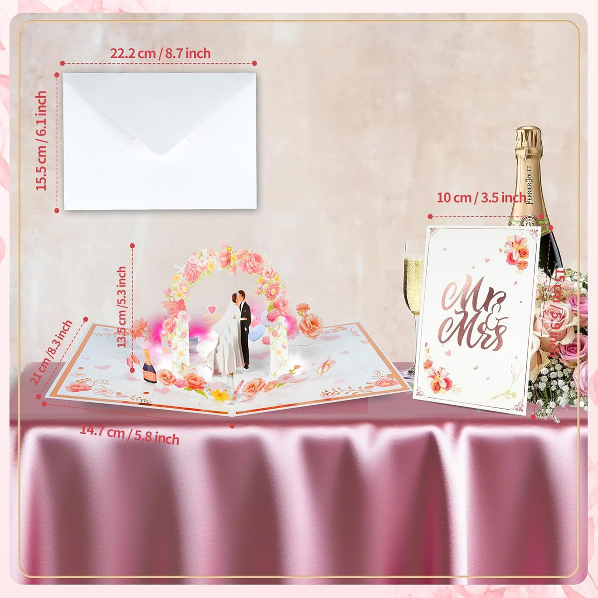 APOTODITO Wedding Card pop-up scene