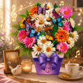 Mother's Day Card with Music & Lights – 3D Daisy Bouquet